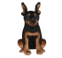 Hansa plüss pinscher teáscsésze 16 cm magas (8423)