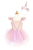 Sparkly Unicorn Ruha Es Fejpant, Rozsaszin, Us 3-4 Meret, Great Pretenders (01339)