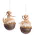 Nutcr.bettina Baller.ball Orn Ass-2 Crm-gld 15cm, GoodWill (60118)